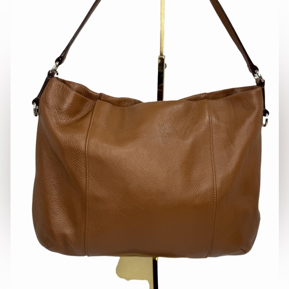 Coach Isabelle East/West Pebbled Leather Hobo Shoulder Bag Saddle Brown F35809 - Picture 4 of 10